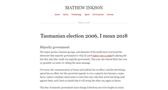 Desktop Screenshot of mathewinkson.com